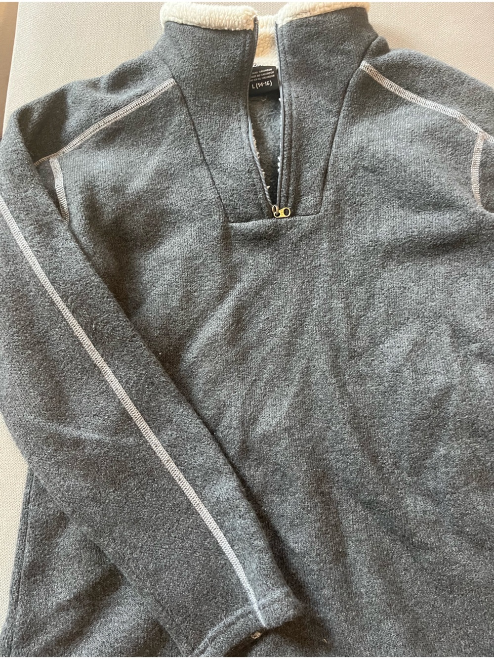 Kuhl youth large 14-16 quarter zip fleece pullover